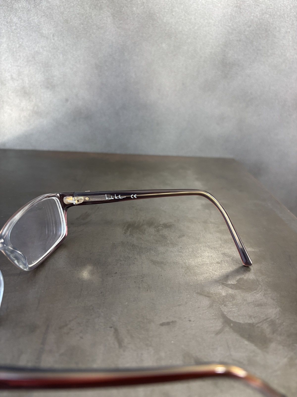 Nicole Miller Nicole Miller Carmine Glasses Frames Cross Stud Chrome Heart Size ONE SIZE - 9 Thumbnail