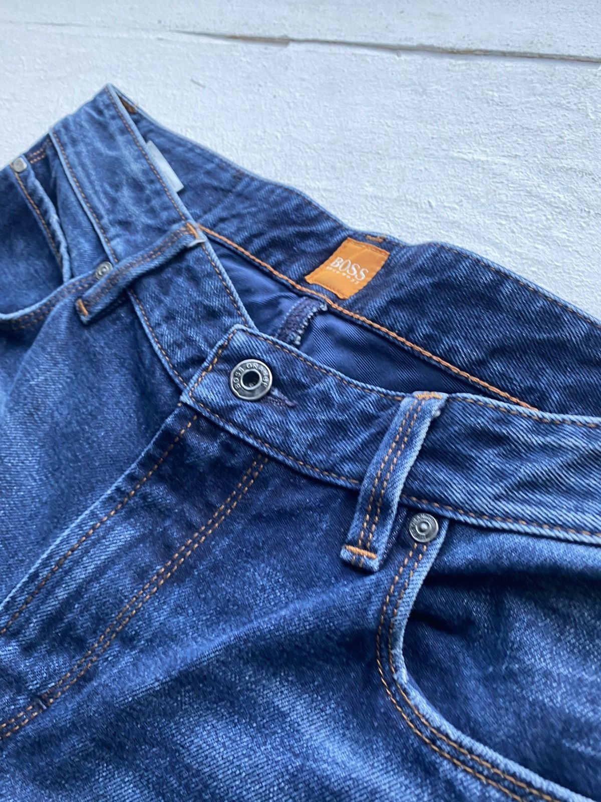 Hugo Boss 00s Y2K Hugo Boss Orange 63 Slim Fit Denim Jeans W31 L31 Size US 31 - 14 Thumbnail
