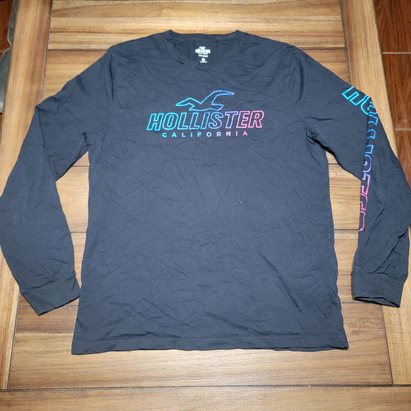Hollister Hollister LS Black Unisex Tee Logo - Size Large Size US L / EU 52-54 / 3 - 1 Thumbnail