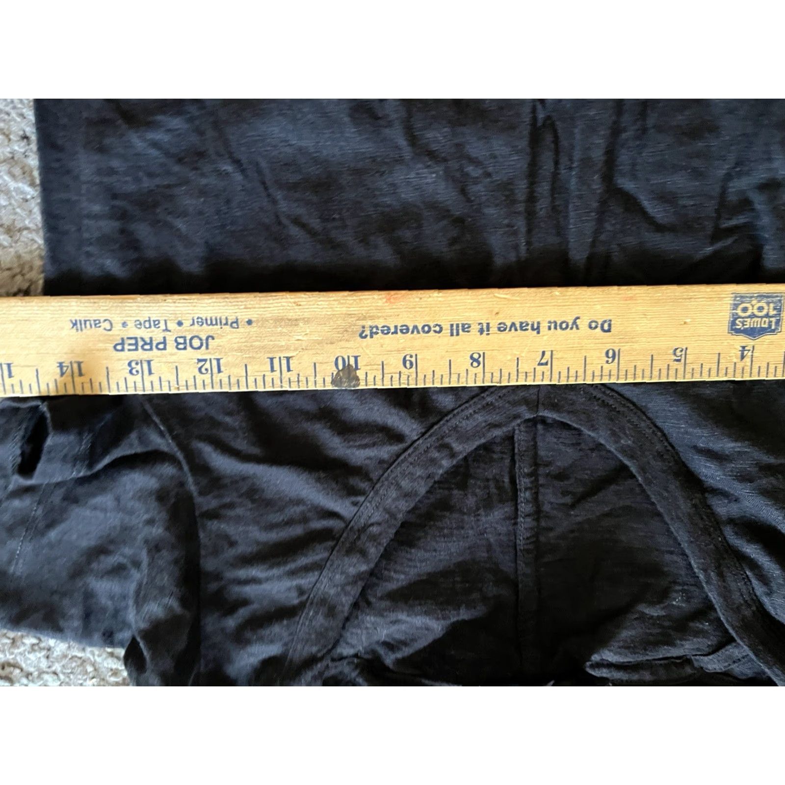 Vintage Truth Womens Short Sleeve Cropped Shirt Size S Black Solid Casual T-Shirt Size S / US 4 / IT 40 - 4 Thumbnail