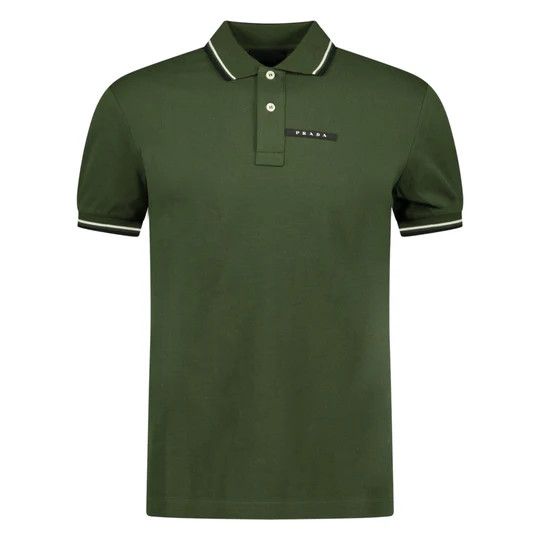 Prada o1mt1gz0924 Short Sleeve Polo Shirt in Green Size US L / EU 52-54 / 3 - 1 Thumbnail
