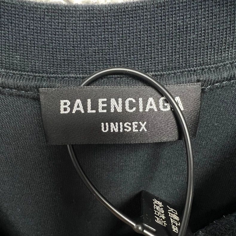 Balenciaga Balenciaga Splatter Print Bat Destroyed Long Sleeve Top Size US L / EU 52-54 / 3 - 4 Thumbnail