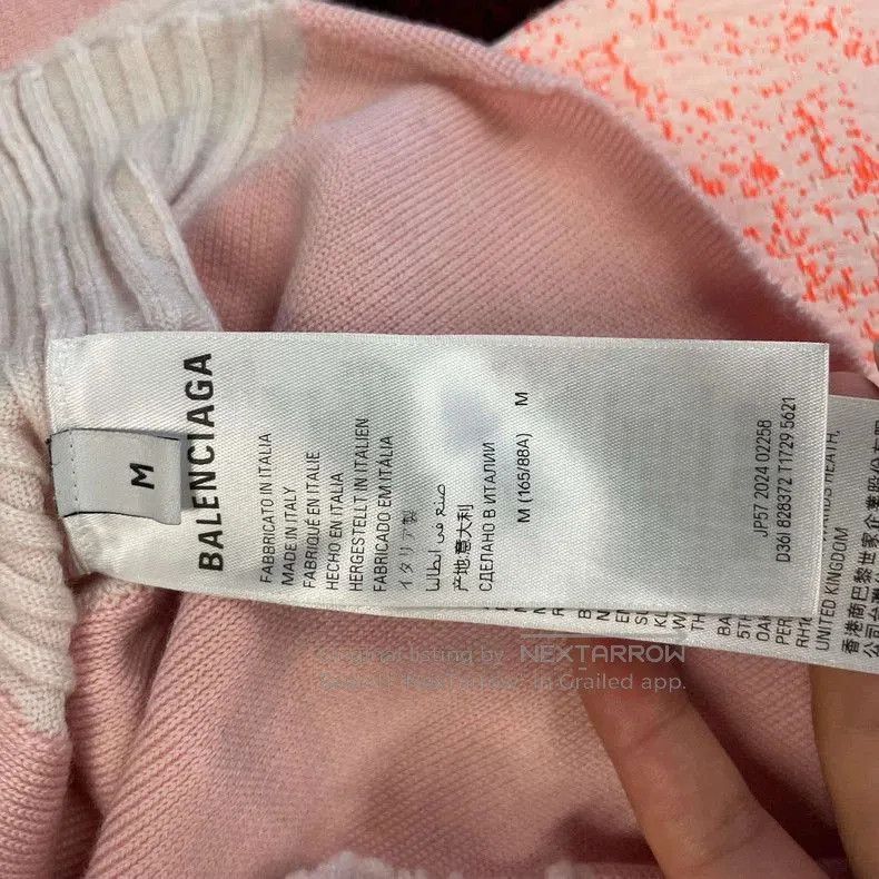 Balenciaga Balenciaga Pink Knit Jacket M. Size US M / EU 48-50 / 2 - 5 Thumbnail
