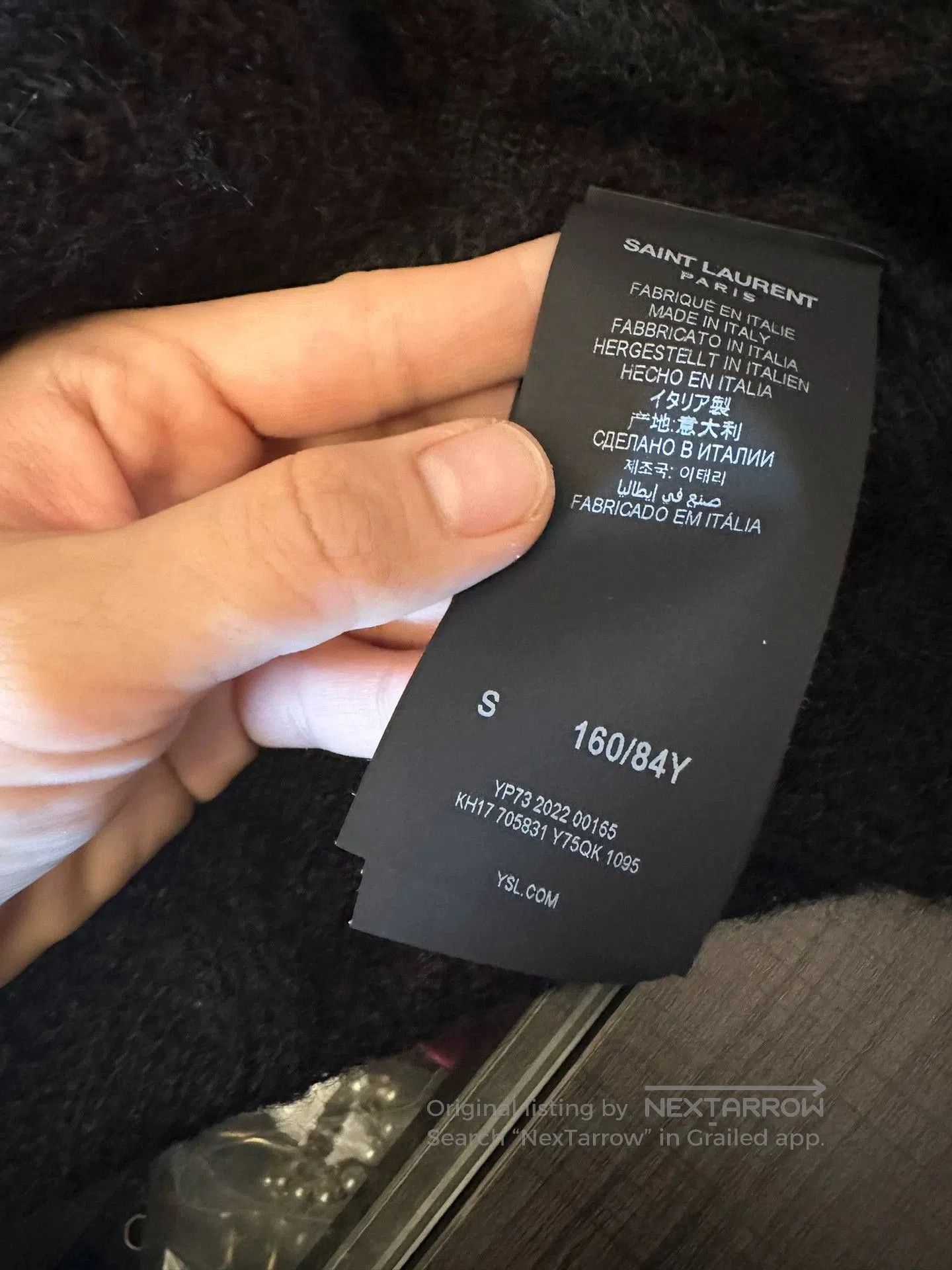 Saint Laurent Paris Saint Laurent Paris Black Knitted Shirt. Size US S / EU 44-46 / 1 - 4 Thumbnail