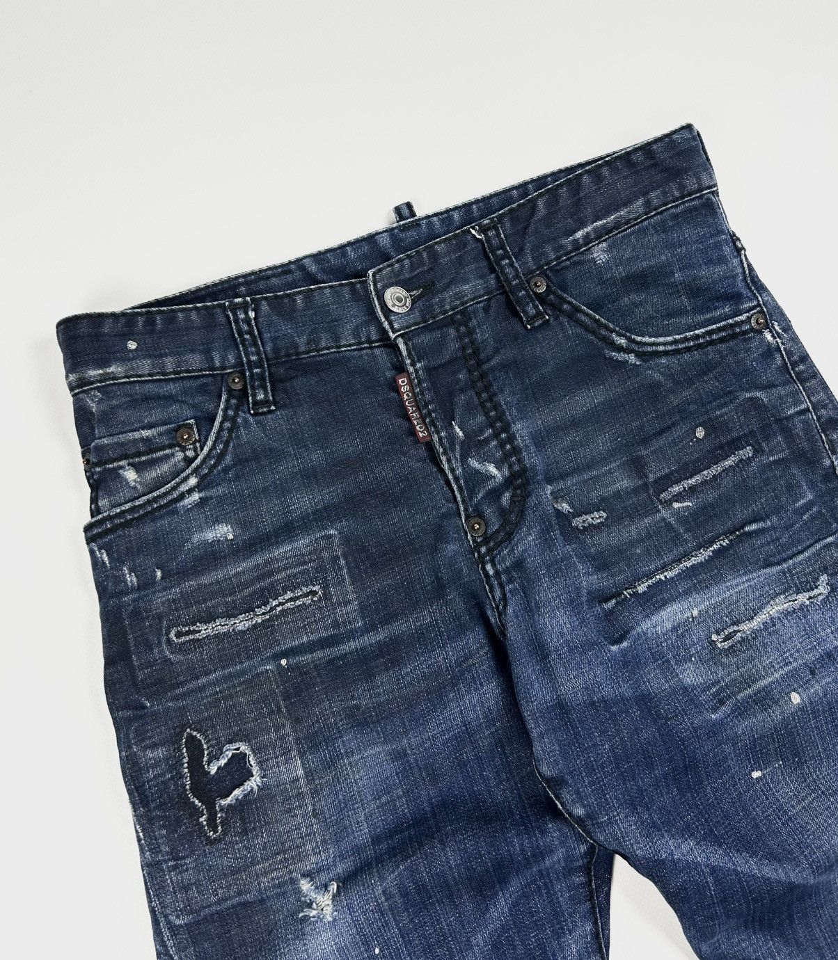 Dsquared2 Luxury Dsquared2 Navy Washed Jeans Made In Italy Size US 29 - 6 Thumbnail