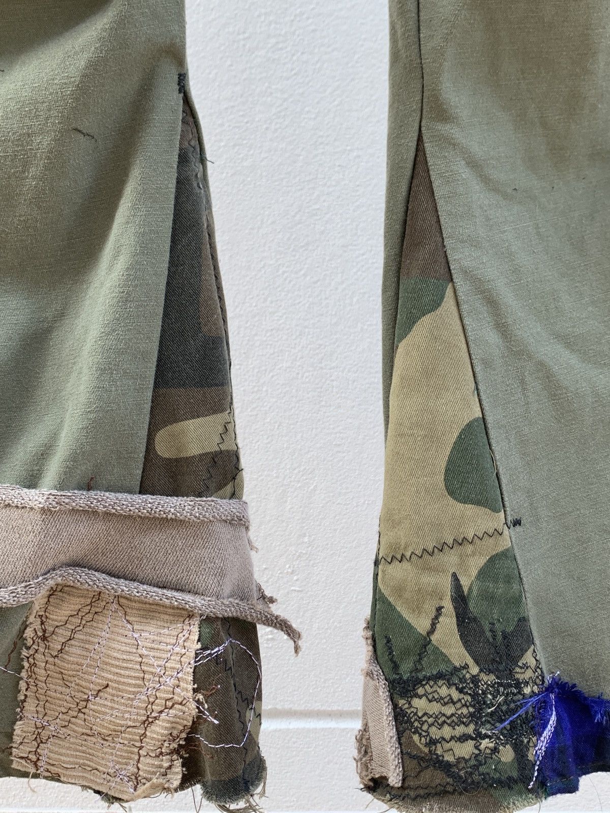 Vintage Vintage 90s Military Repaired Pants Distressed Grunge Size US 32 / EU 48 - 10 Thumbnail