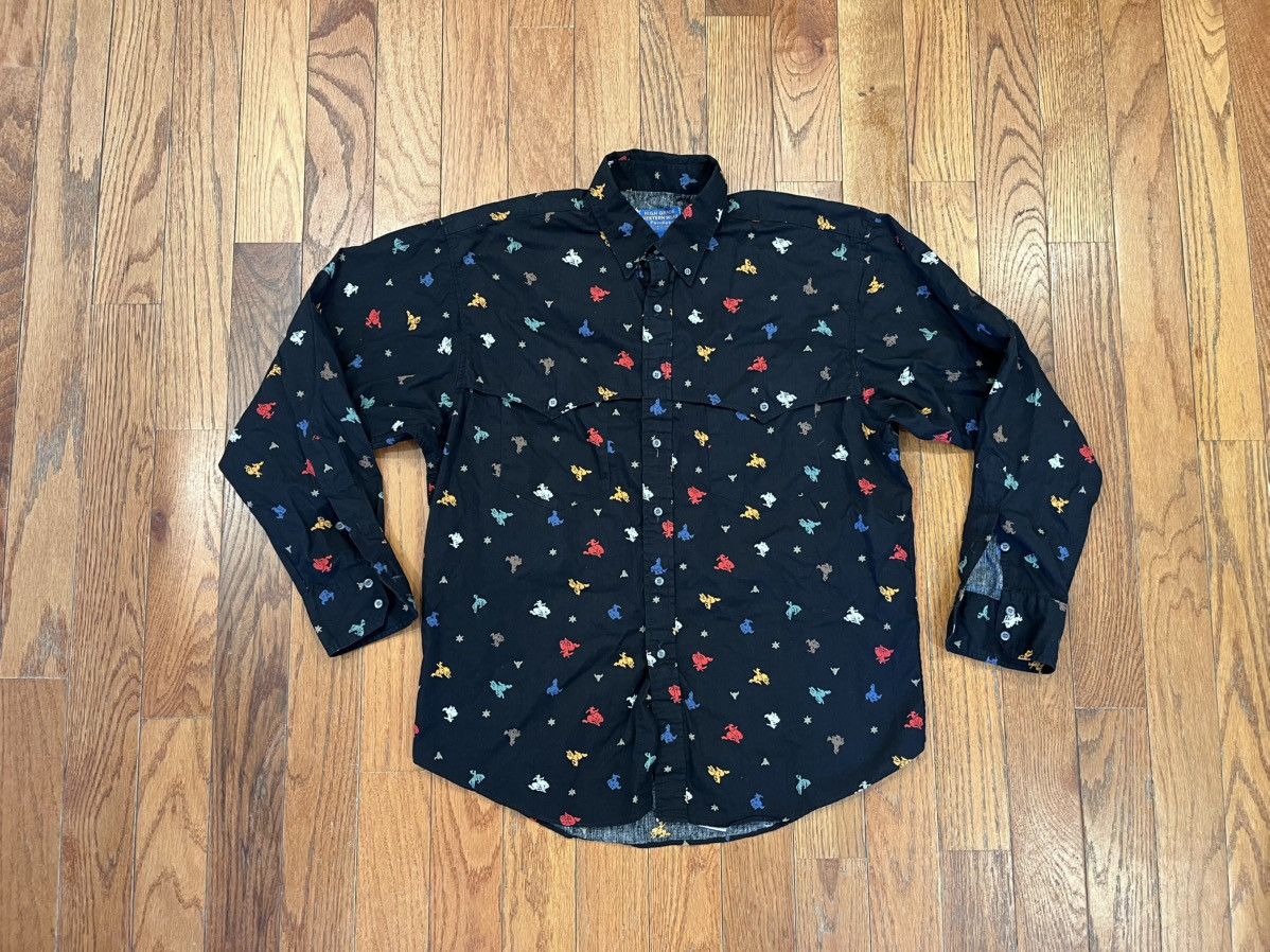 Vintage Pendleton LOBO Button Shirt Top Large Western Cowboy