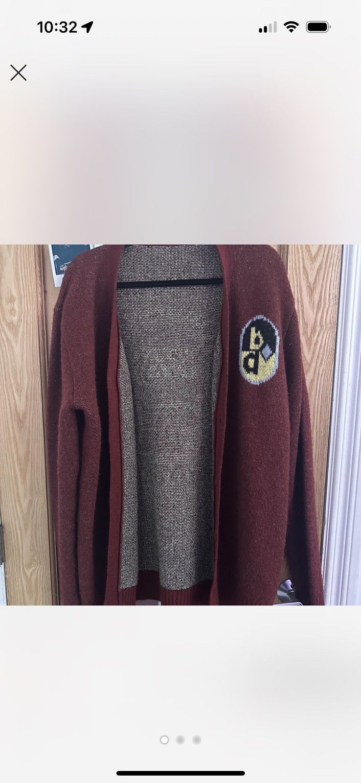Brain Dead Brain dead burgundy cardigan Size US L / EU 52-54 / 3 - 1 Thumbnail