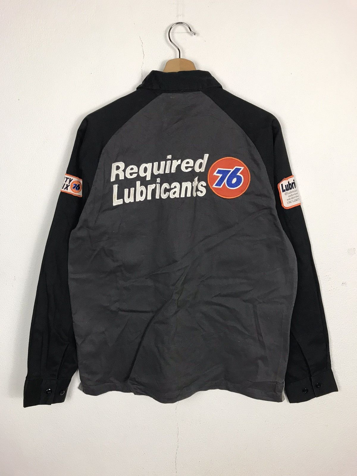 Japanese Brand × Vintage Vintage Required 76 Lubricants Zipper Long Sleeve Shirt Size US M / EU 48-50 / 2 - 8 Thumbnail