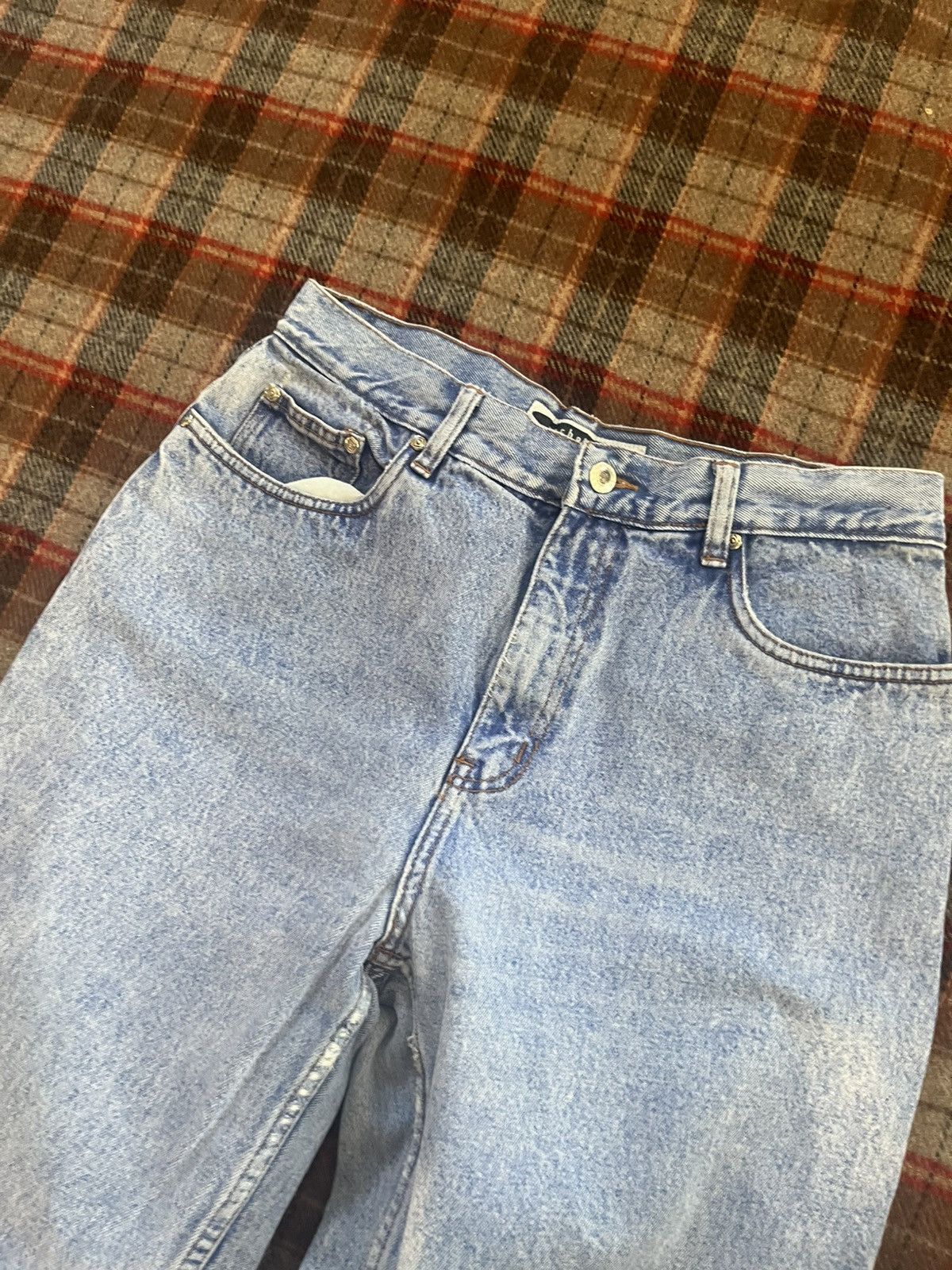 Anchor Blue Vintage 90’s Light Washed Anchor Blue Loose Denim Jeans 13 Size 32" / US 10 / IT 46 - 3 Thumbnail