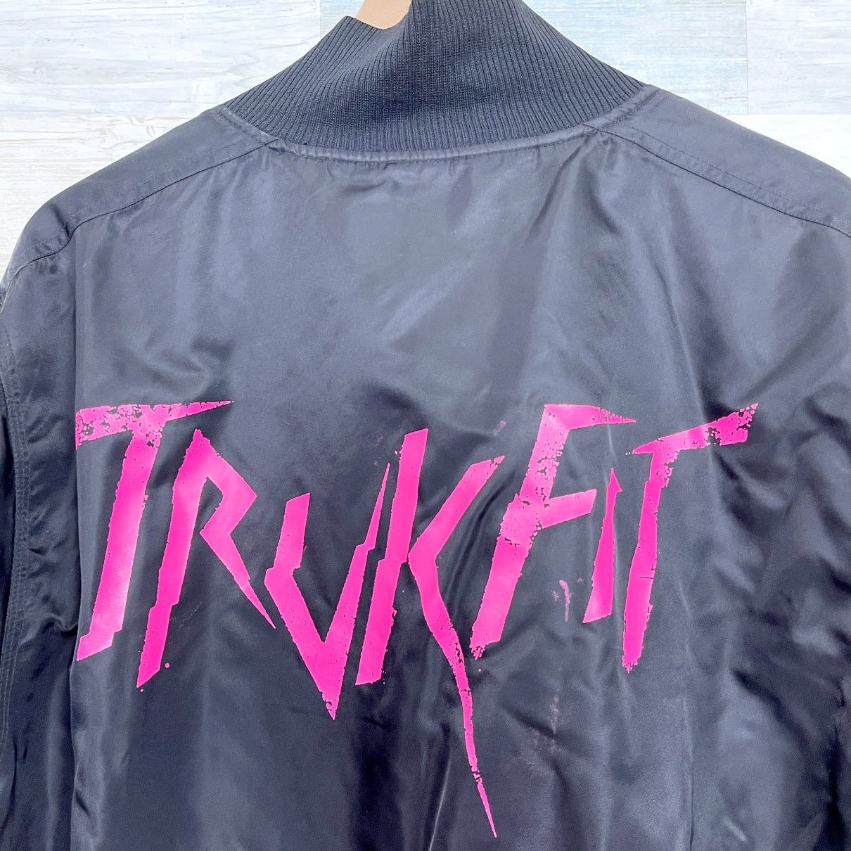 TRUKFIT TRUKFIT Logo Bomber Jacket Black Rare Mens XL Size US XL / EU 56 / 4 - 8 Thumbnail