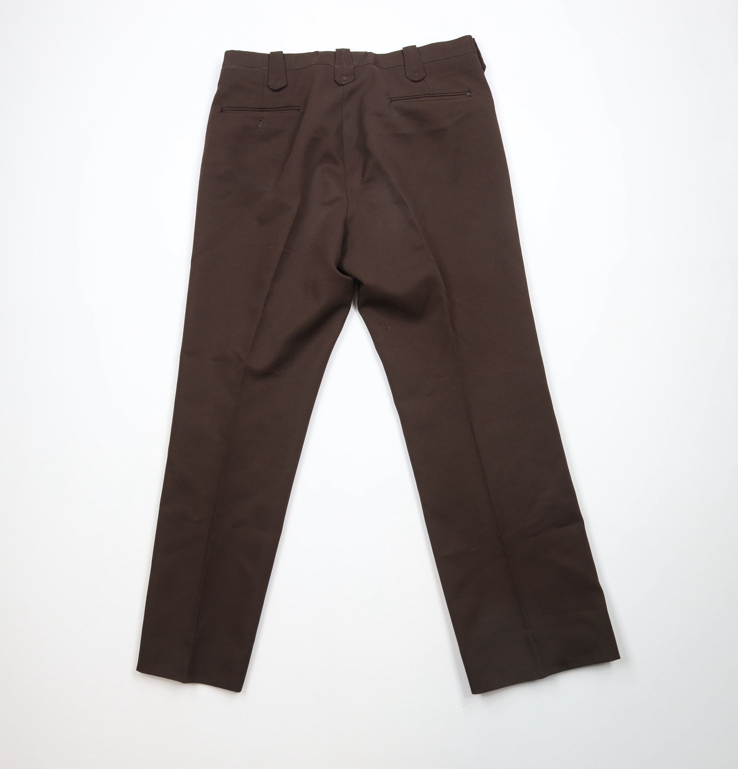 Vintage Vintage 70s Streetwear Flared Wide Leg Chino Pants Brown USA Size US 34 / EU 50 - 11 Thumbnail