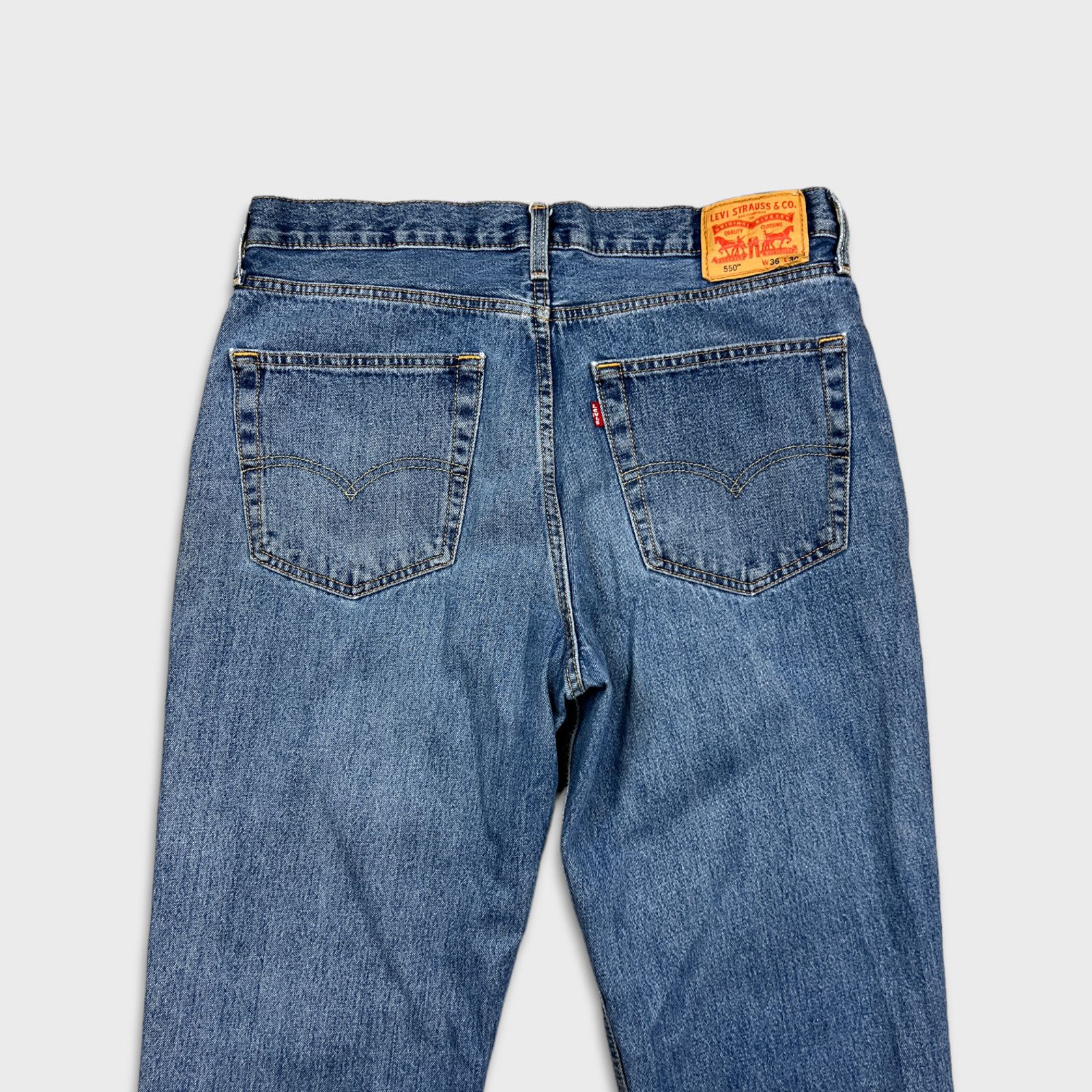 Levi's × Vintage Levi's 550 Jeans 36x29 Relaxed Light Wash Baggy Denim Pants Size US 36 / EU 52 - 5 Thumbnail