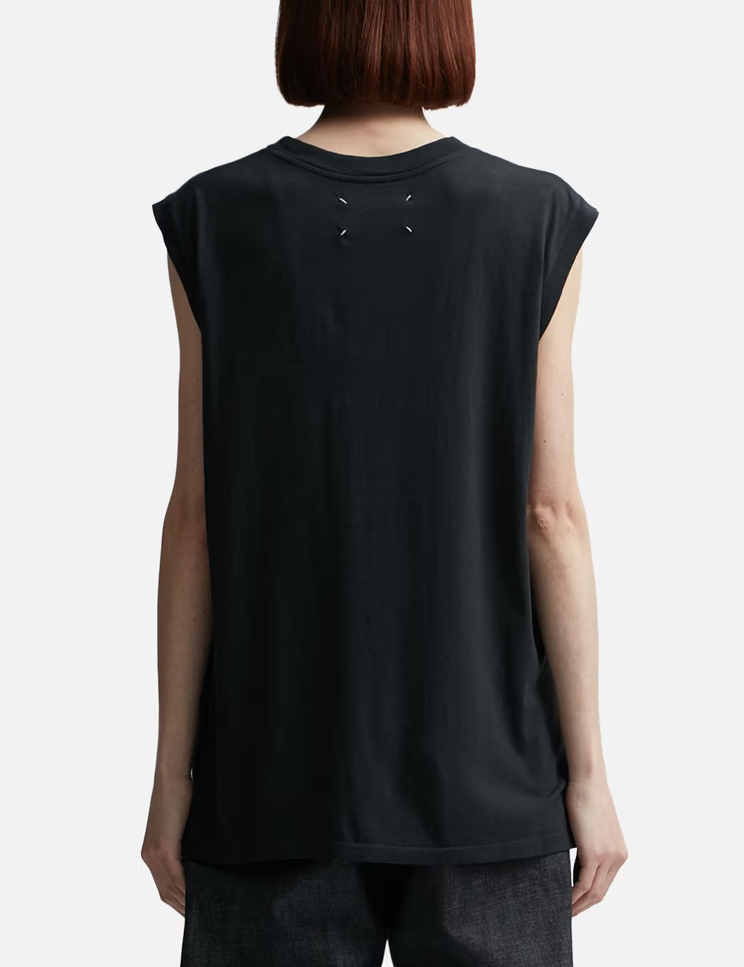 Maison Margiela o1loc1c1125 Invitation T-Shirt in Black Size M / US 6-8 / IT 42-44 - 3 Thumbnail