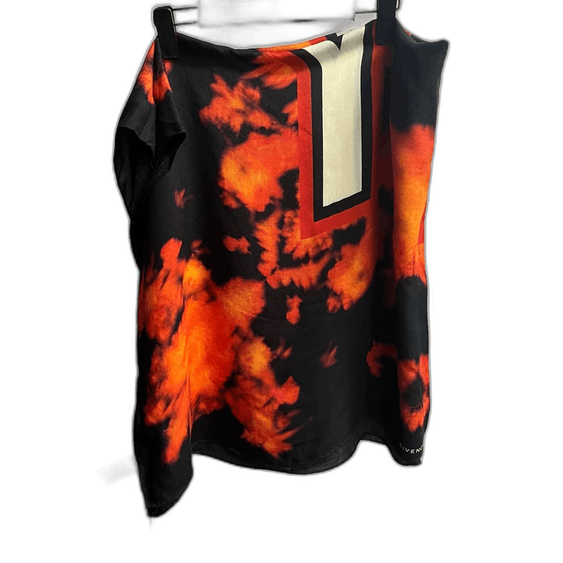 Givenchy Givenchy Flame Print Logo Scarf Size ONE SIZE - 1 Thumbnail