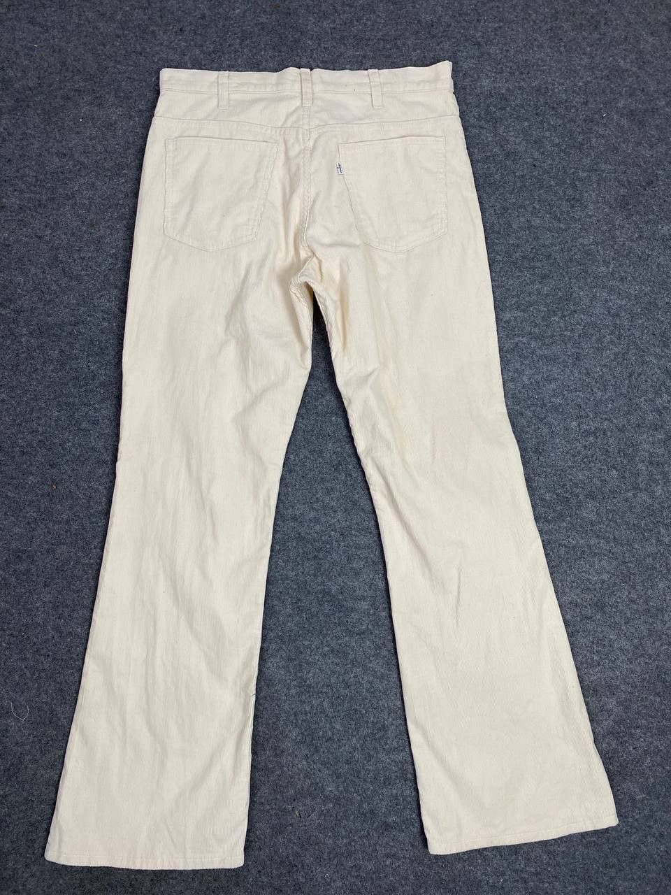 vintage levis 646 corduroy bootcut flare denim top button #3
