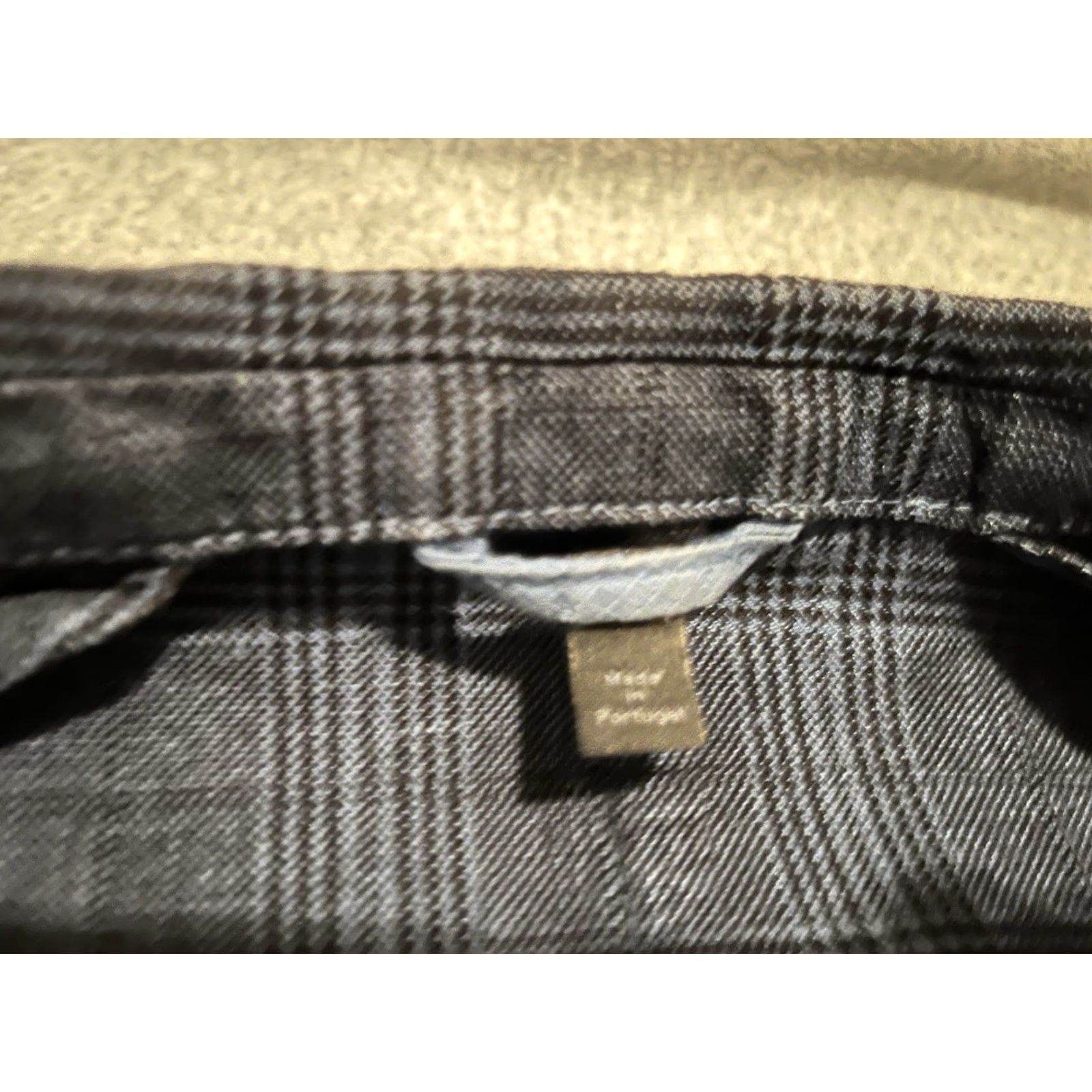 Hugo Boss HUGO BOSS Blazer Plaid Jacket Cotton Linen Blue 40R Regular Men Size 40R - 4 Thumbnail