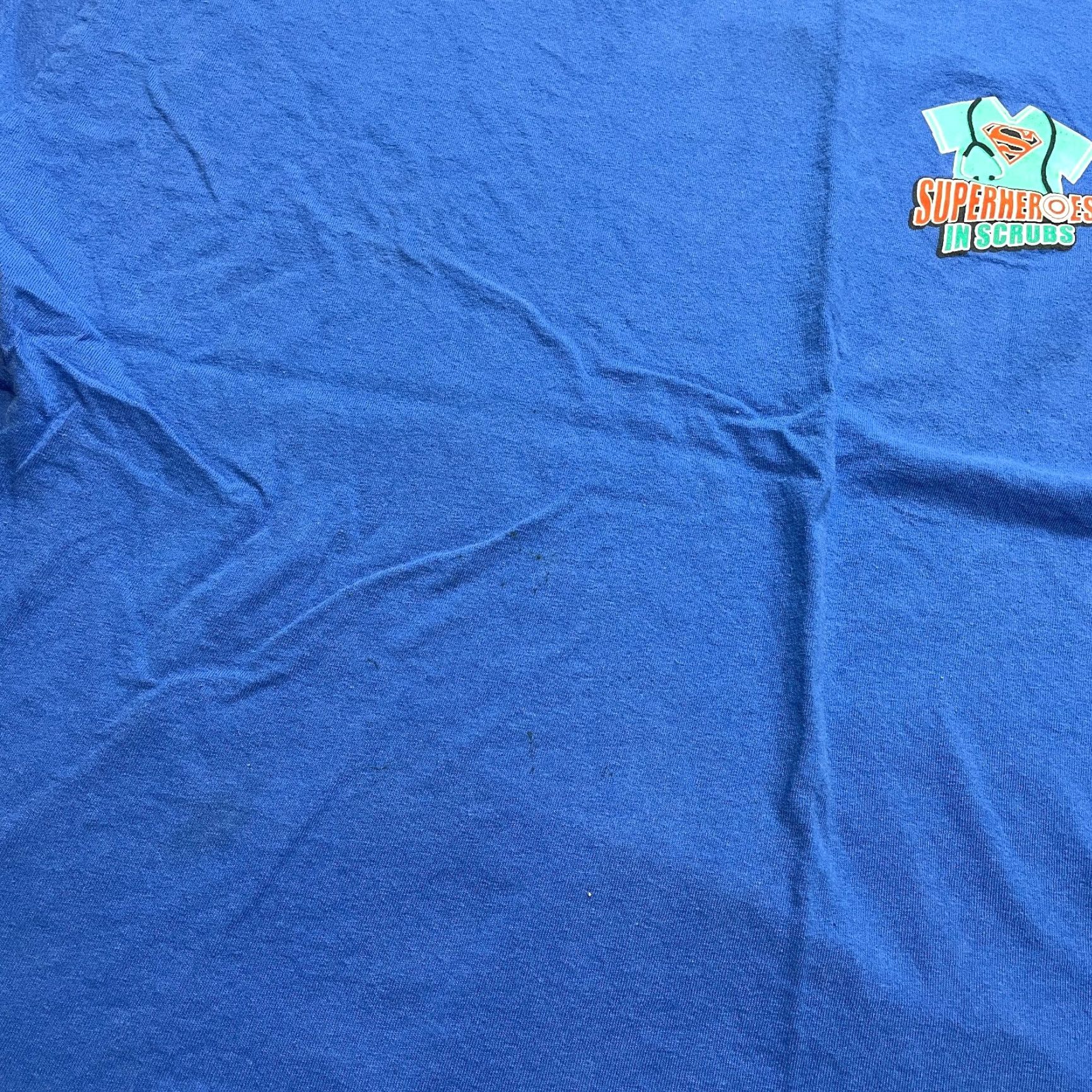 Gildan Gildan Heavy Cotton Shirt Mens 2XL Blue Short Sleeve Nurse Superheroes in Scrubs Shirt, Gildan, 2XL, Blue, Short Sleeve, Crew Neck, Regular, Men Size US XXL / EU 58 / 5 - 3 Thumbnail