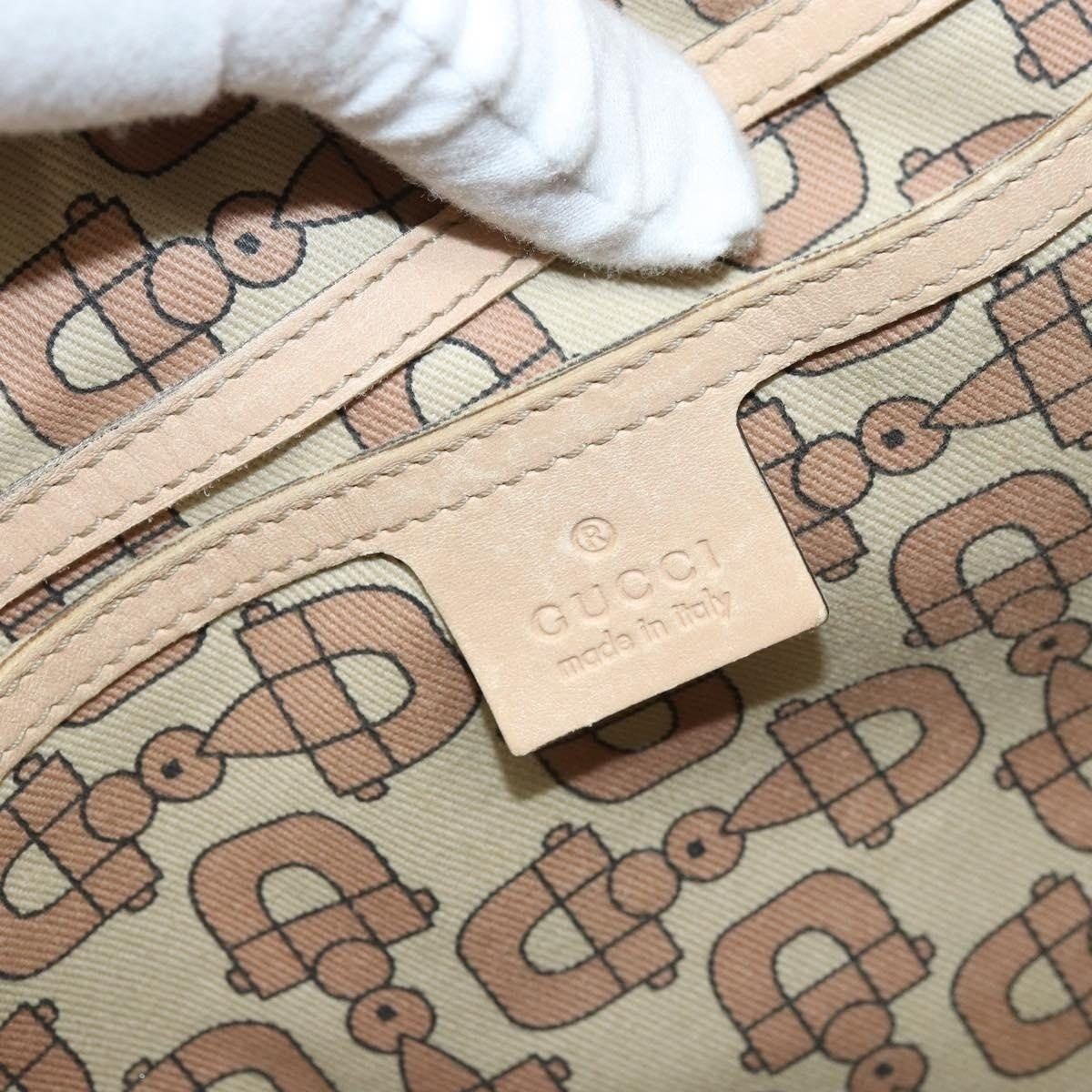 Gucci Gucci GG Canvas Guccissima Tote Bag Beige Size ONE SIZE - 7 Thumbnail
