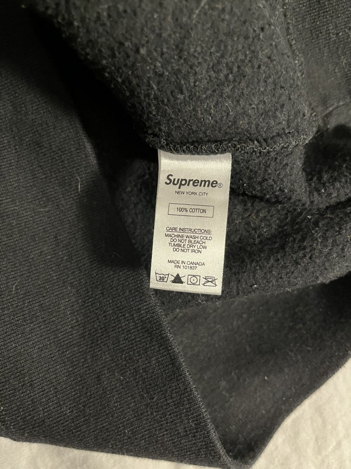 Supreme Supreme vertical logo crewneck black Size US L / EU 52-54 / 3 - 5 Thumbnail