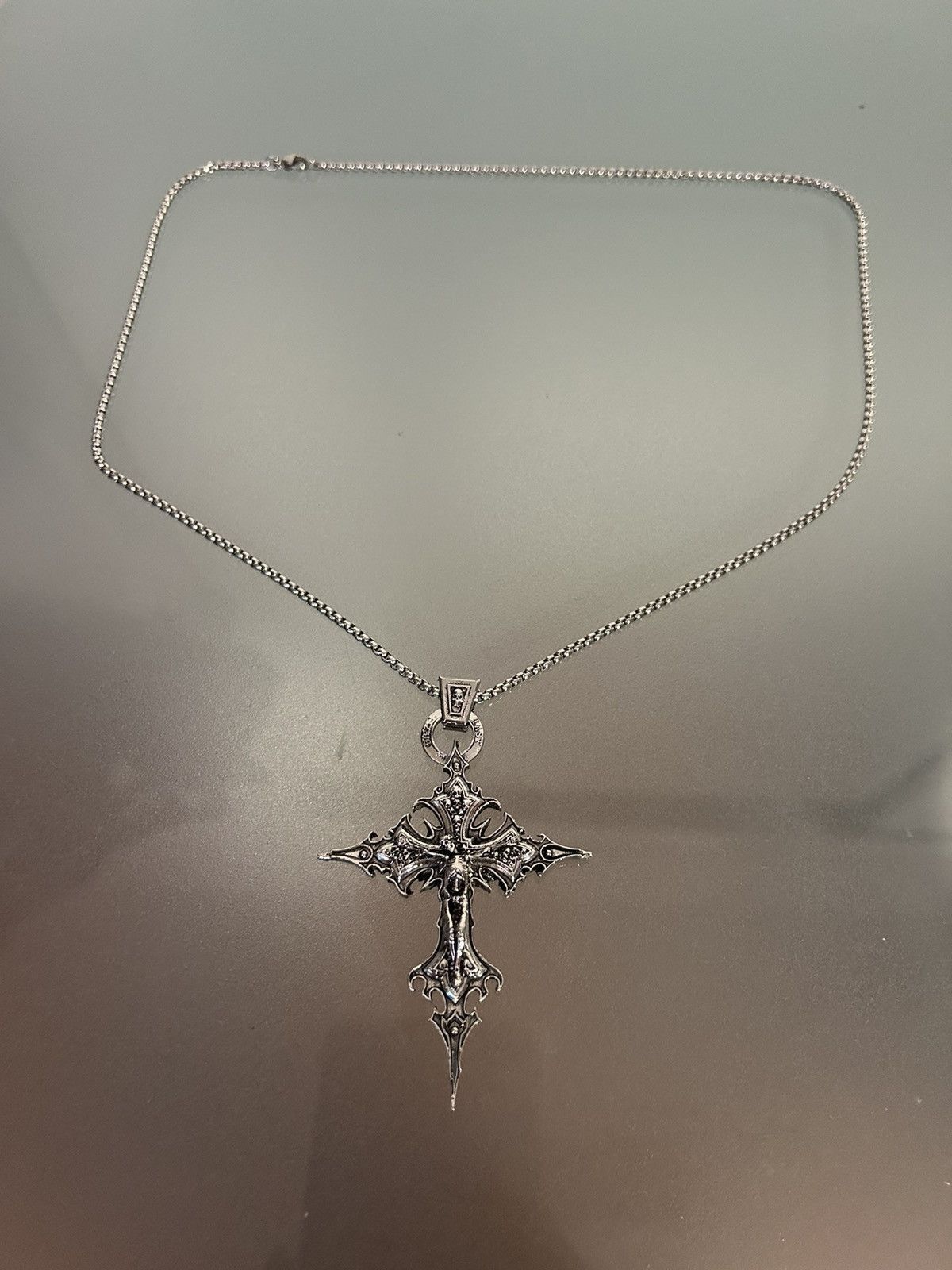 Japanese Brand Gothic Skeleton Cross Necklace Size ONE SIZE - 3 Thumbnail