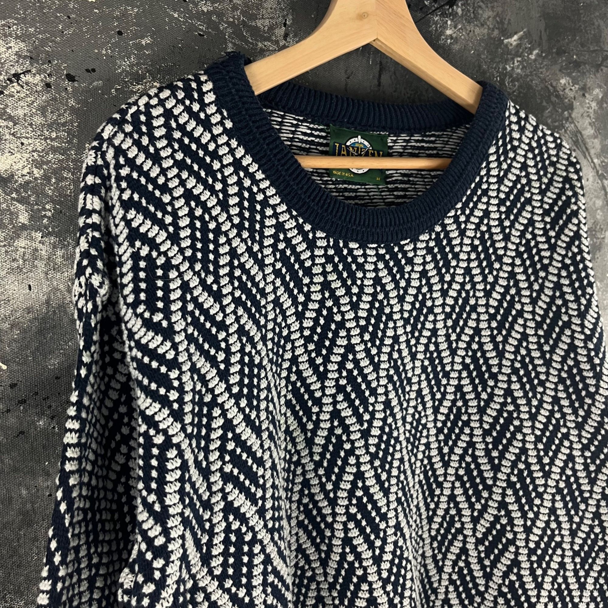Jantzen × Vintage Vintage 90’s Jantzen psychedelic sweater Size US M / EU 48-50 / 2 - 2 Thumbnail