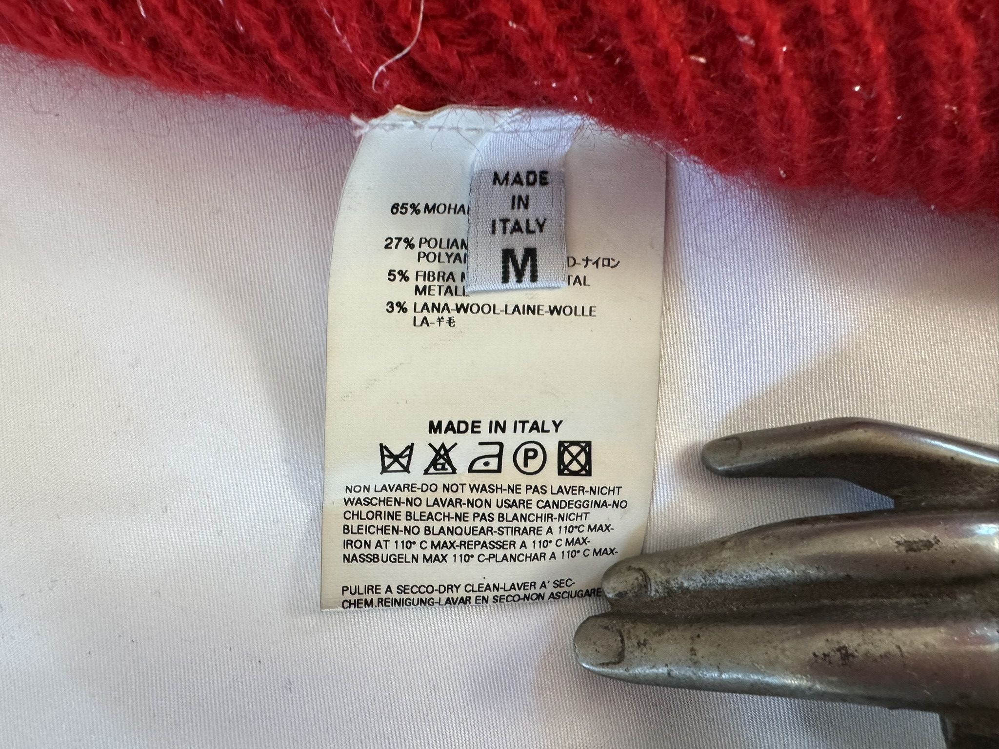 Maison Margiela Martin Margiela Red Mohair Bolero Label Fall 2004 Size M / US 6-8 / IT 42-44 - 8 Thumbnail