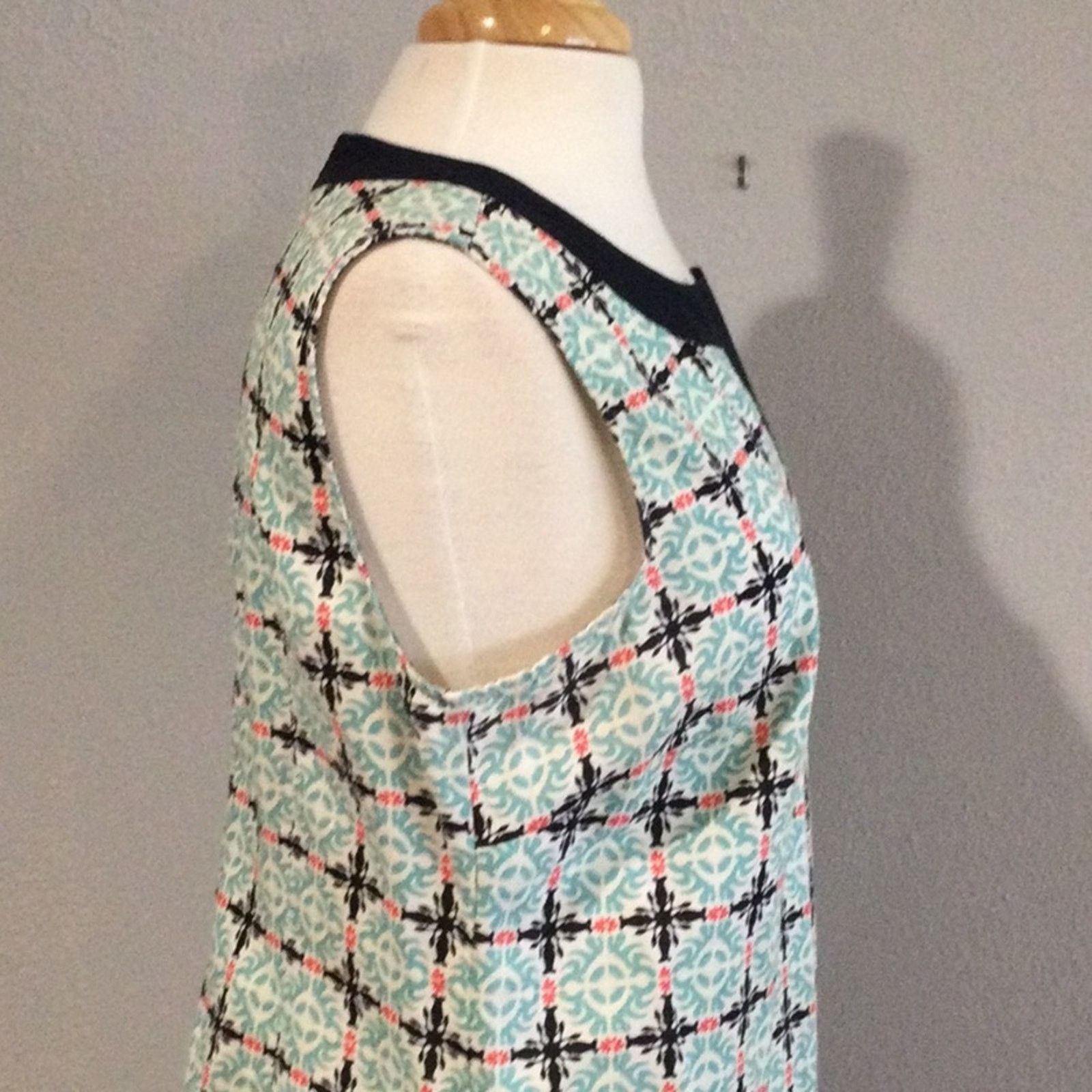 Other Talbots Blue/floral Zipper Back Side Pockets Dress Size 10 Size L / US 10 / IT 46 - 5 Thumbnail