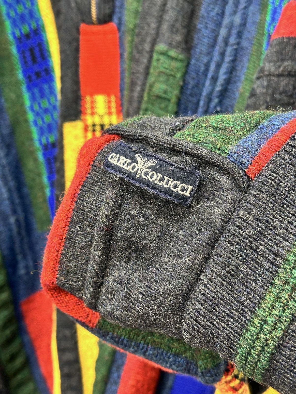 Carlo Colucci Carlo Colucci vintage knit sweater coogi style 90s germany Size US L / EU 52-54 / 3 - 12 Thumbnail