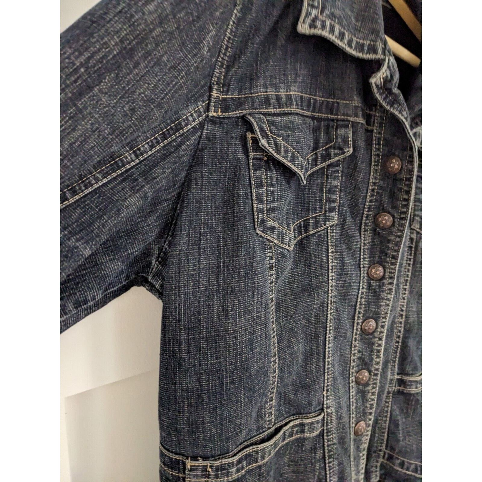 Other Vintage LAL Denim Jean Jacket Size L. Belted Back. Nipped In Size L / US 10 / IT 46 - 7 Thumbnail