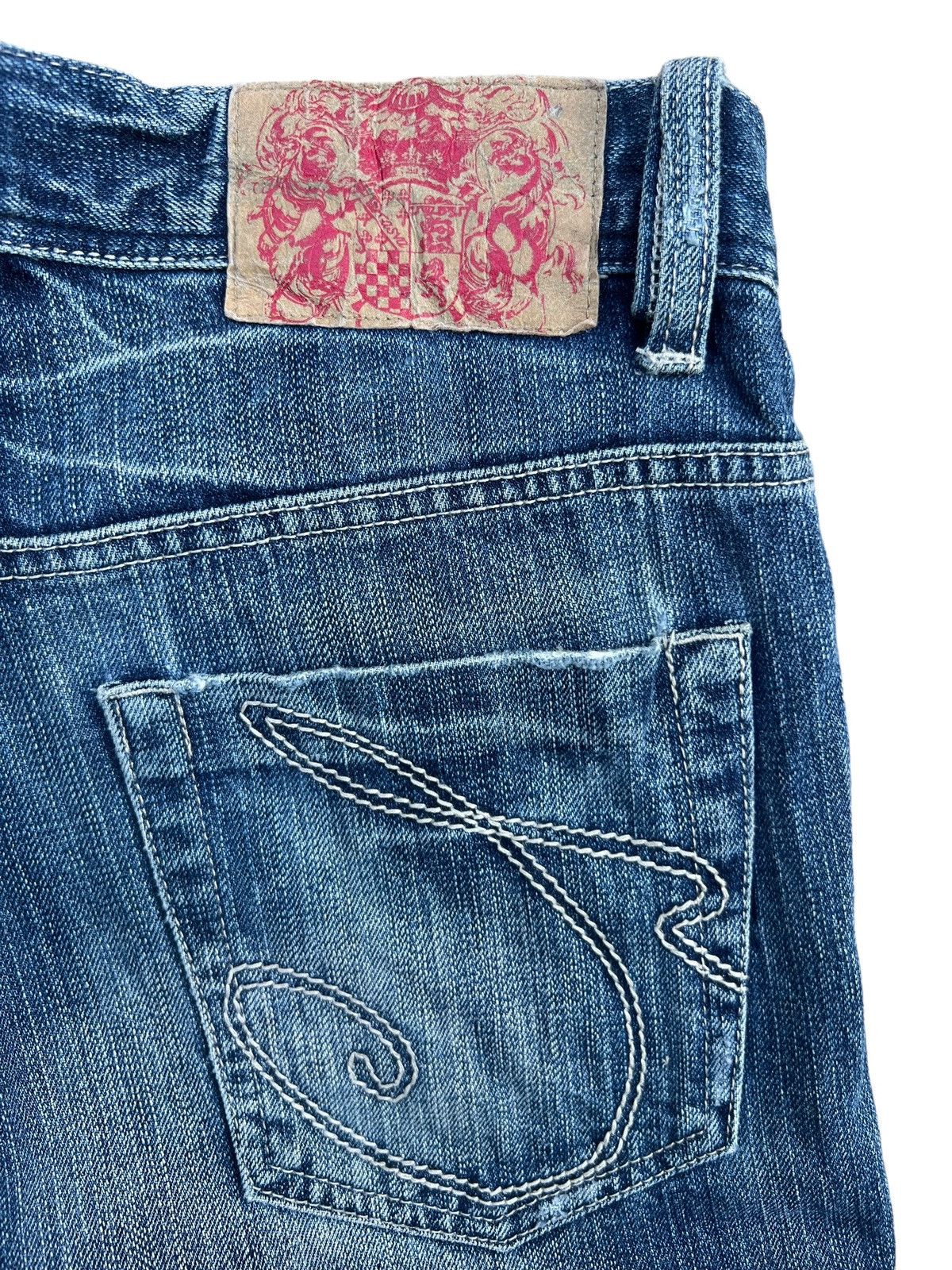 Japanese Brand Casva Distressed Straight Cut Thrash Denim Jeans 31x30 Size US 30 / EU 46 - 8 Thumbnail