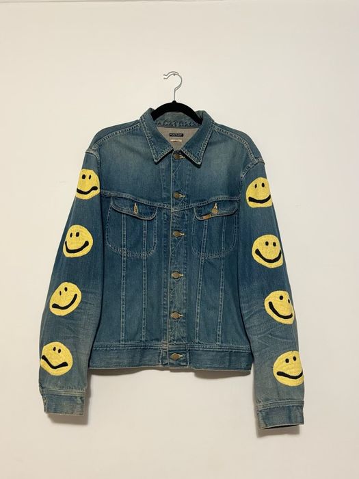 Kapital smiley hot sale denim jacket