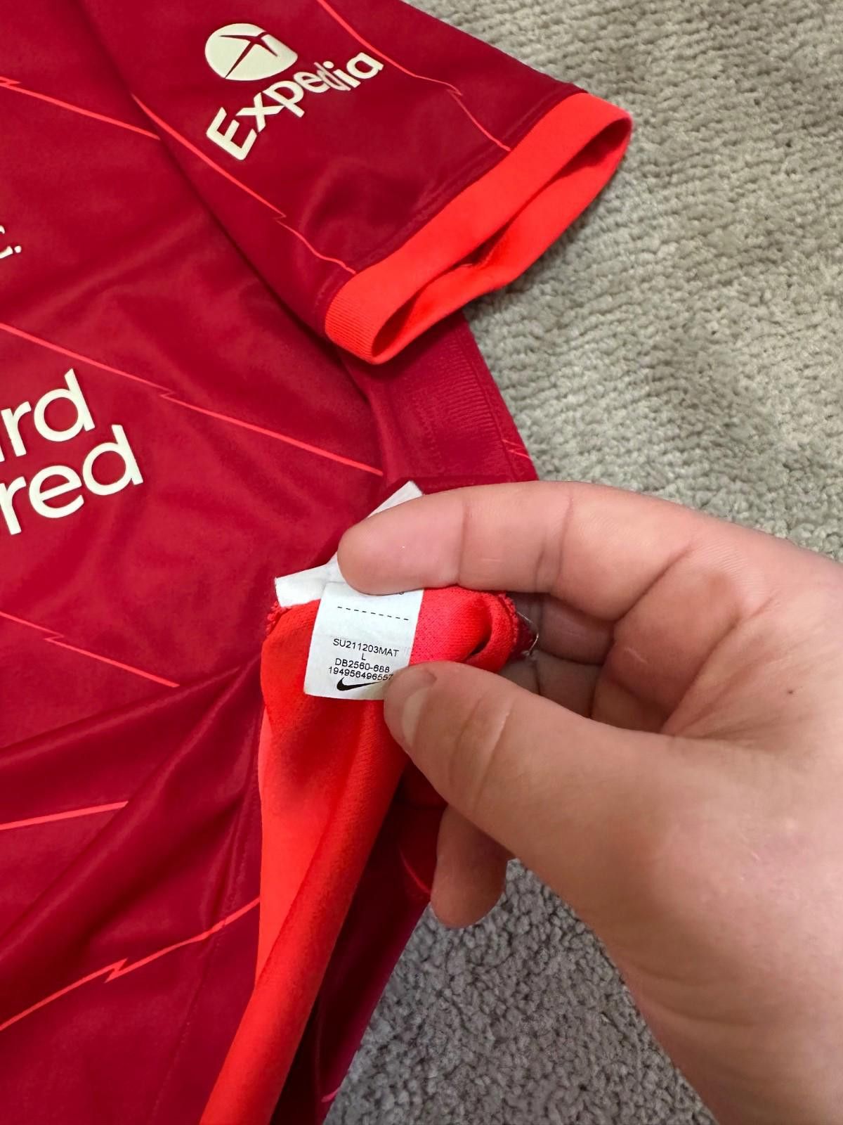Nike #6 THIAGO Liverpool Home Football Shirt Nike Soccer Jersey Size US L / EU 52-54 / 3 - 7 Thumbnail