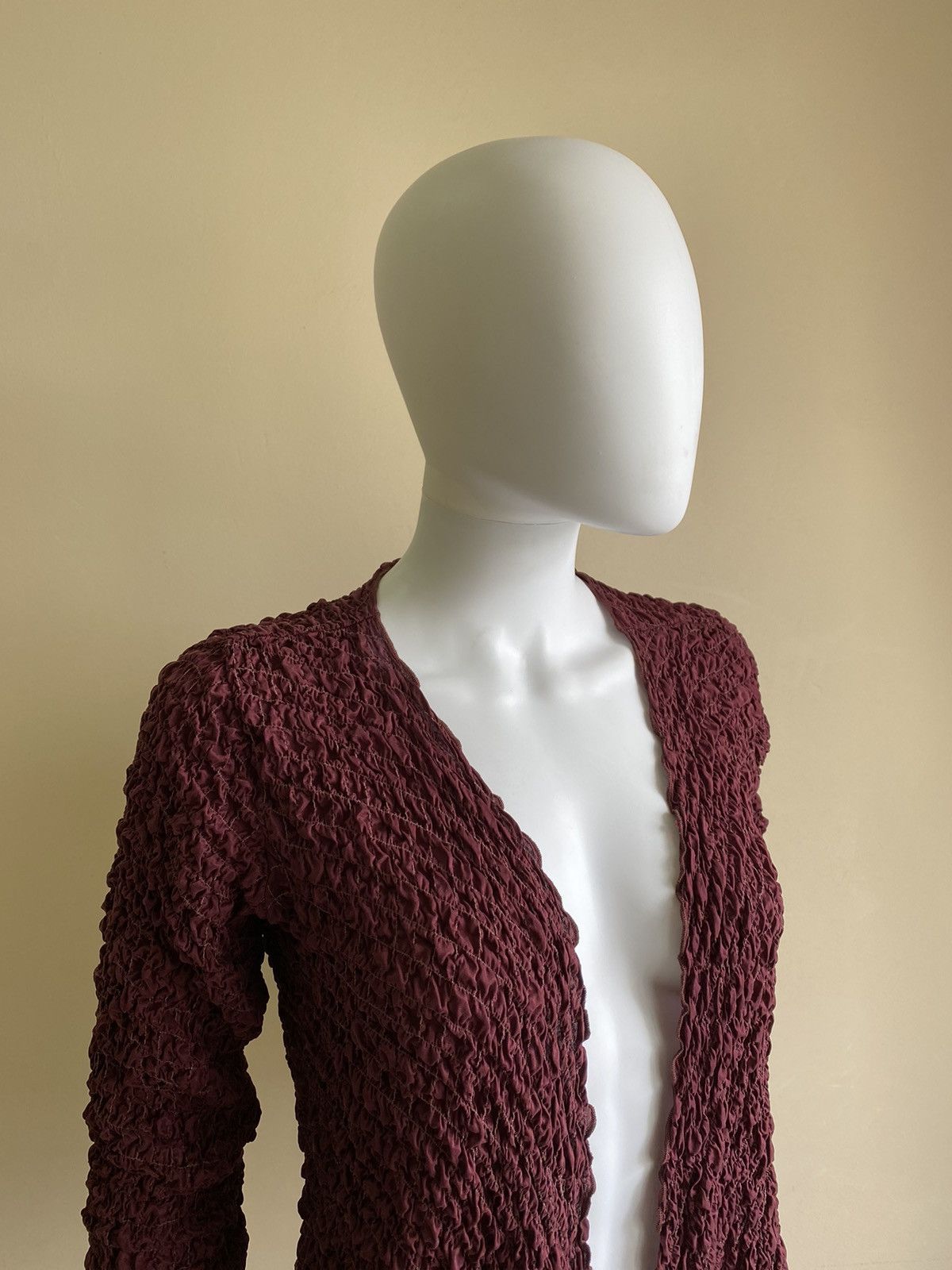 Other Grizas Womens Long Sleeve Wrinkled Designer Cardigan Size XS Size XS / US 0-2 / IT 36-38 - 3 Thumbnail