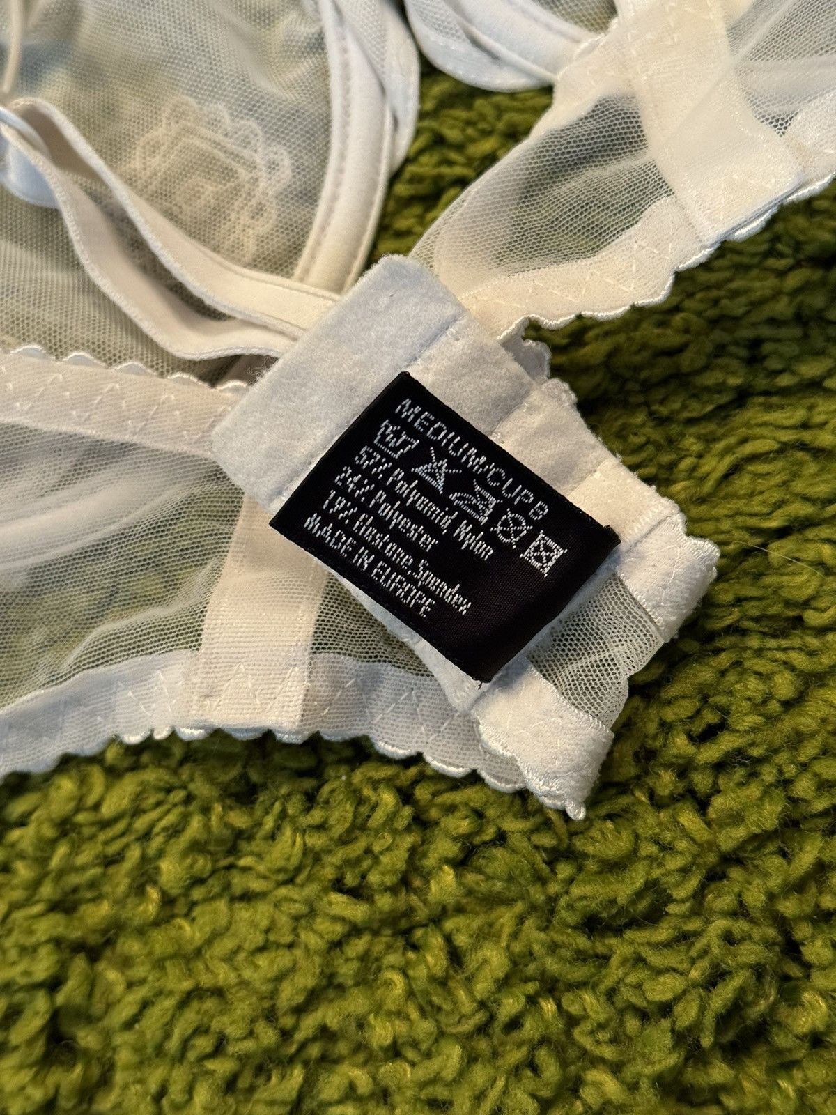 Designer × Vintage × Wolford Wolford mesh bra Size ONE SIZE - 6 Thumbnail