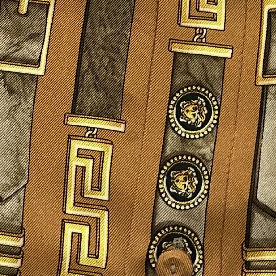 Versace × Vintage VTG 90s GIANNI VERSACE SILK SHIRT BAROQUE GREEK KEY MEDUSA Size US S / EU 44-46 / 1 - 9 Thumbnail