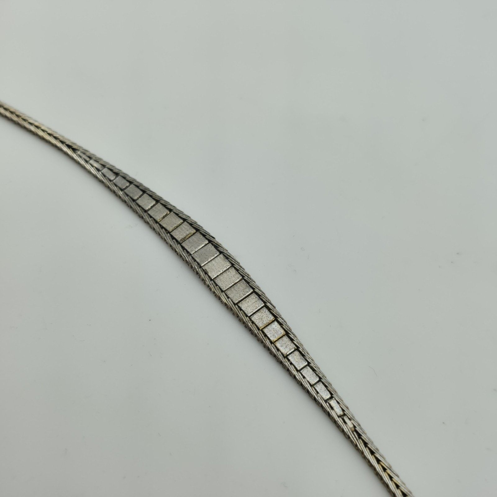 Other Sterling Silver Bracelet Two Tone Bracelet Panel Link 7" Size ONE SIZE - 10 Thumbnail