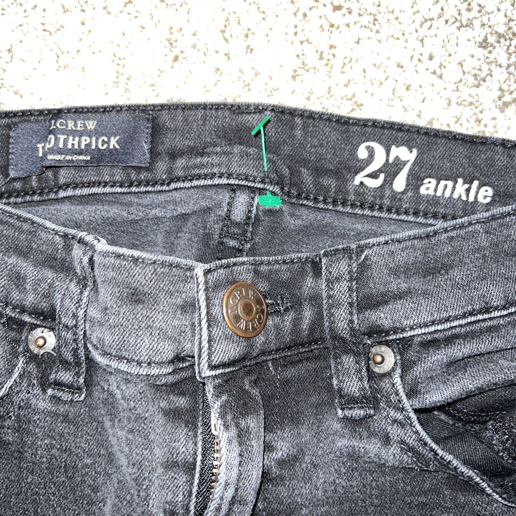 J.Crew J.CREW Toothpick Ankle Jeans Black Women’s Size 26 Regular Size 26" / US 2 / IT 38 - 3 Thumbnail