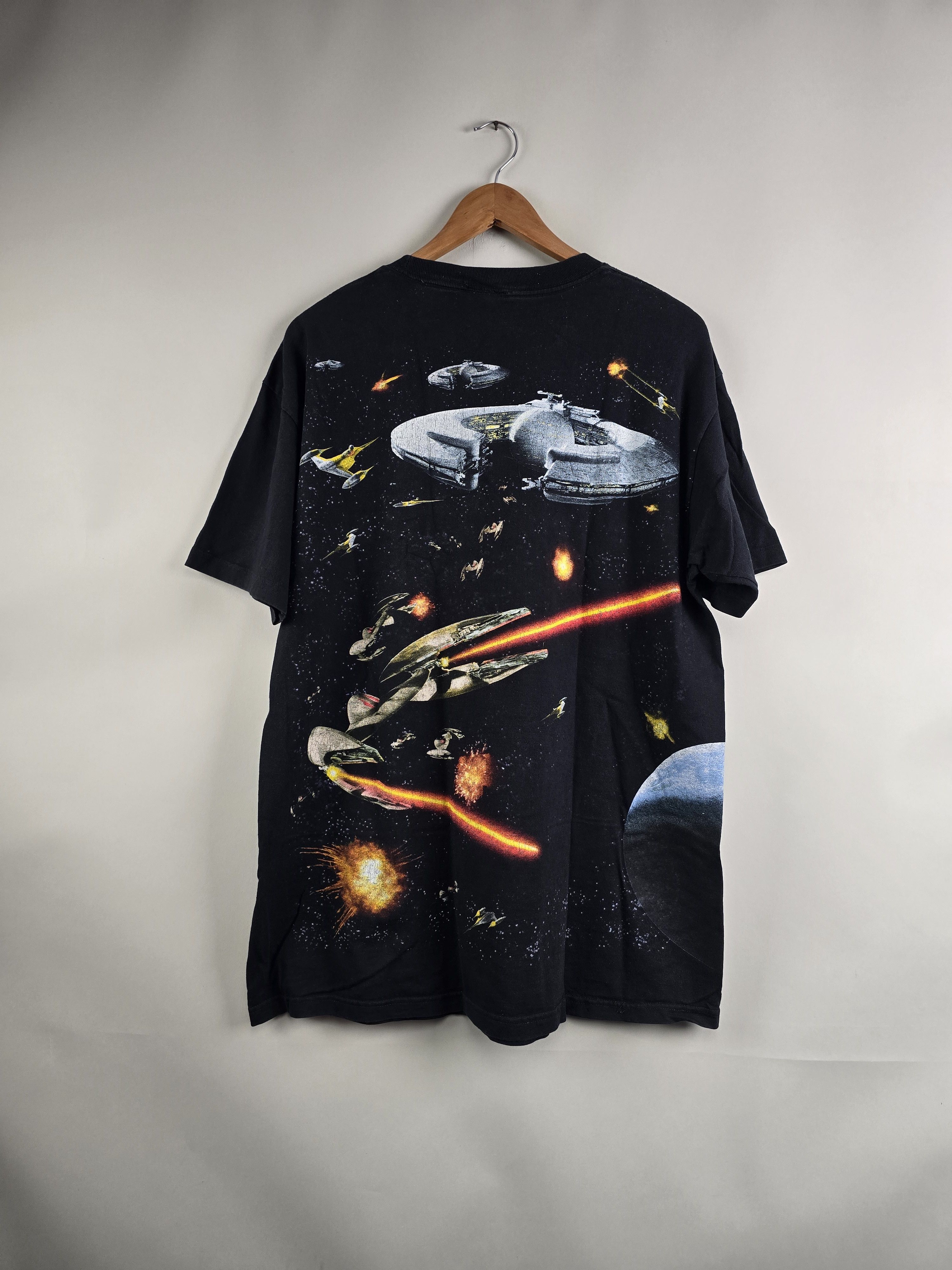 Star Wars × Vintage 90s Star Wars Episode 1 All over print XL 23" 30" Size US XL / EU 56 / 4 - 2 Thumbnail
