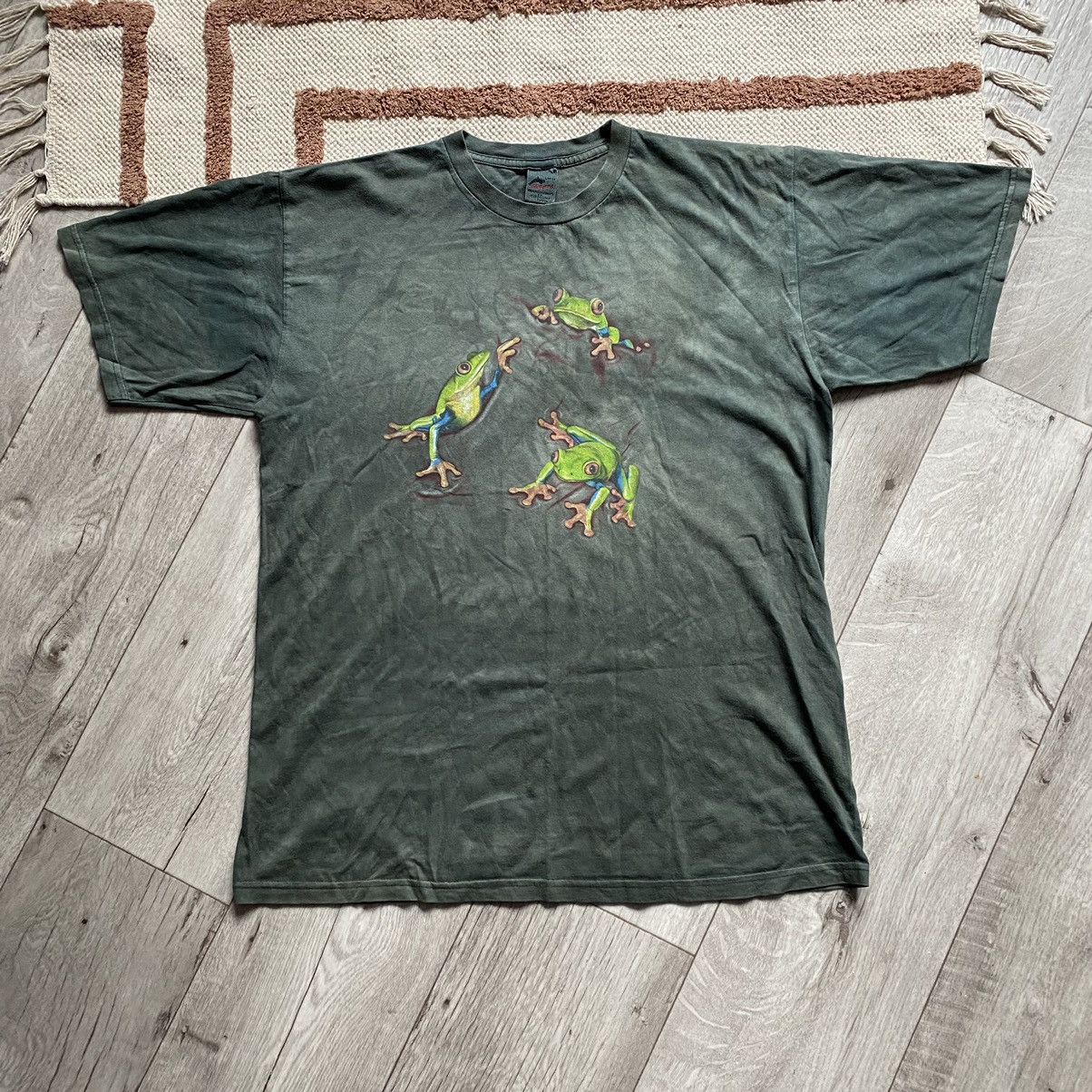 Vintage VINTAGE HARLEQUIN FROGS PRINT TYE DYE T SHIRT Size US L / EU 52-54 / 3 - 1 Thumbnail