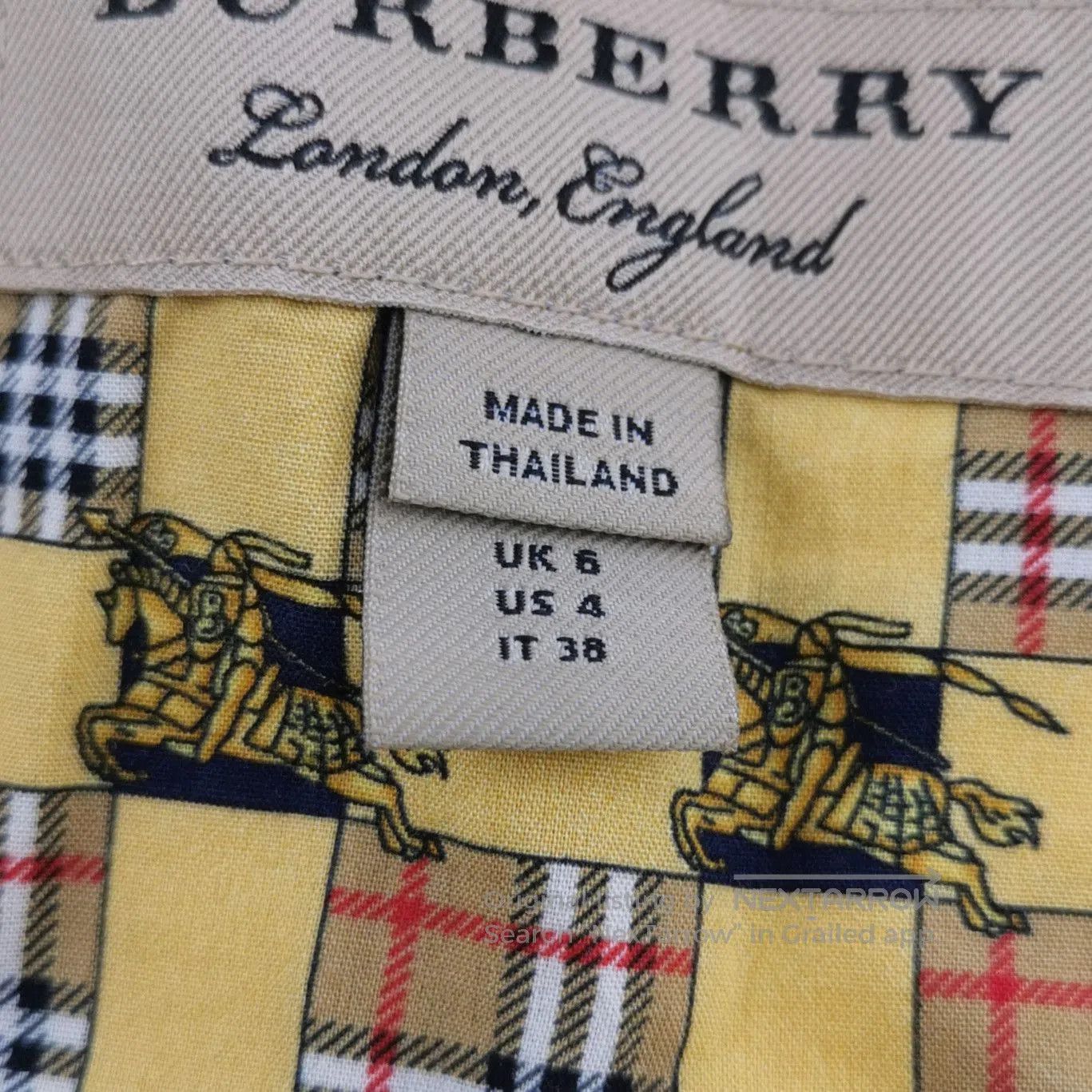 Burberry Burberry Colorful Graphic Pattern Short Sleeve Shirt . Size US S / EU 44-46 / 1 - 6 Thumbnail