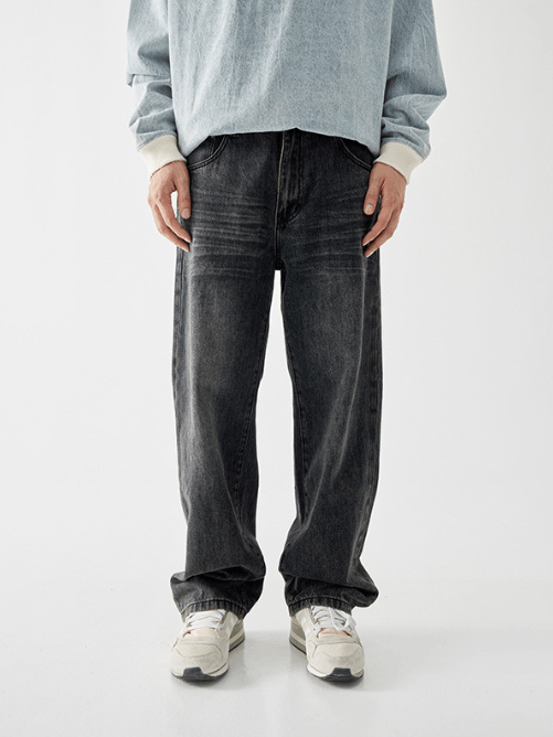 Japanese Brand Vintage clanfit washed whisker jeans straight leg Size US 32 / EU 48 - 1 Thumbnail