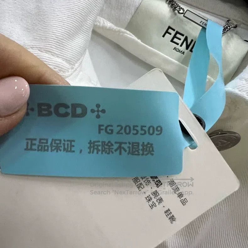 Fendi Fendi White Denim Jacket Size XS / US 0-2 / IT 36-38 - 6 Thumbnail