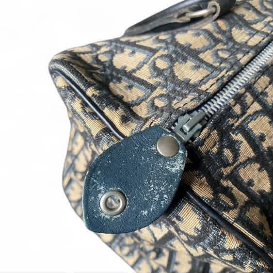 Christian Dior Monsieur Authentic Vintage Dior Trotter/Boston Bag in Blue Size ONE SIZE - 7 Thumbnail