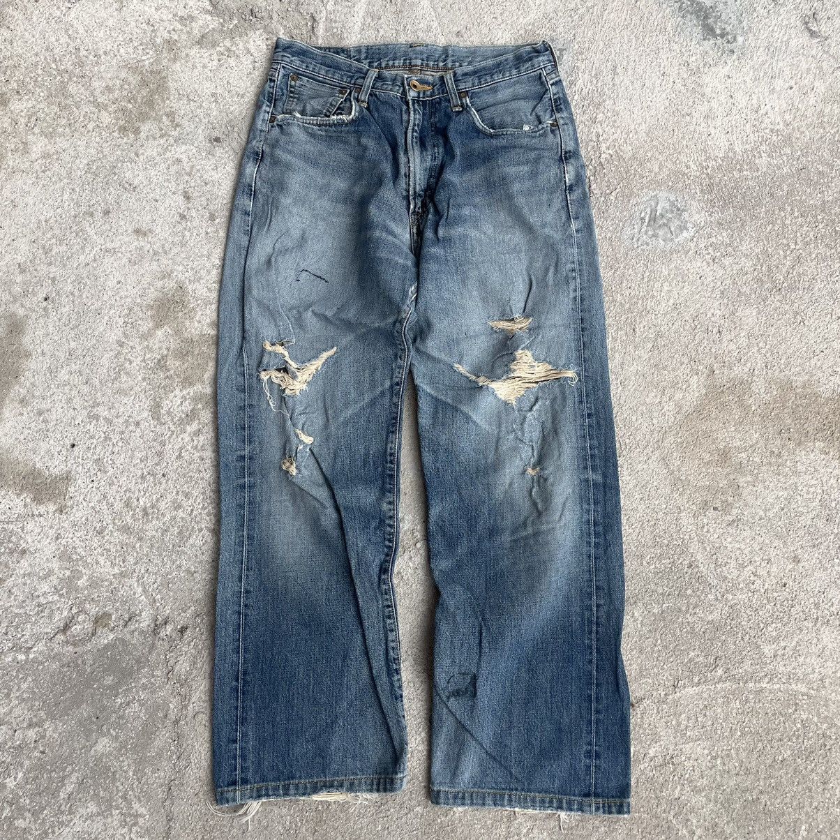Edwin “DISTRESSED SELVEDGE EDWIN 505” DENIM Size US 31 - 1 Thumbnail