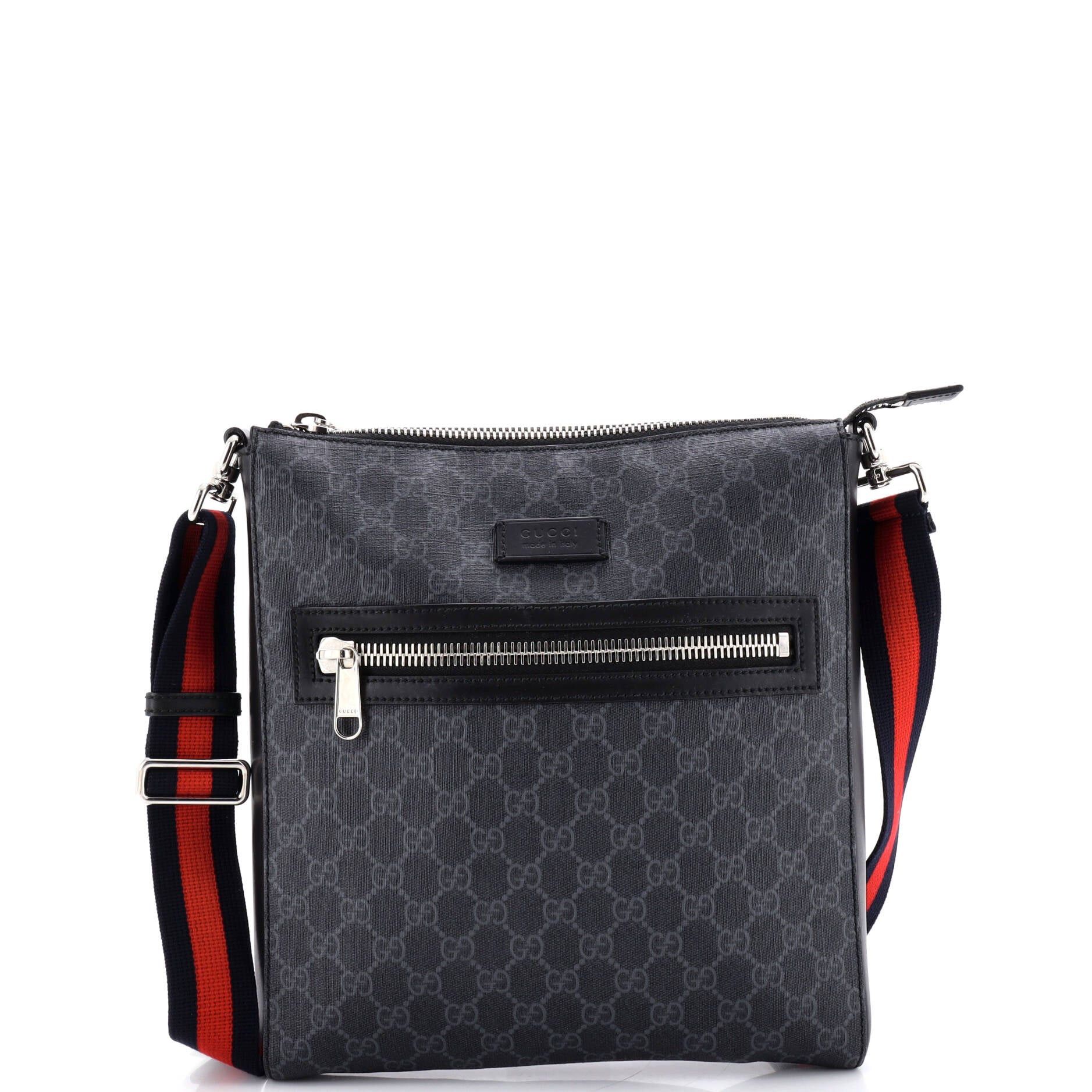 Gucci Web Strap Front Zip Messenger Bag Size ONE SIZE - 1 Thumbnail