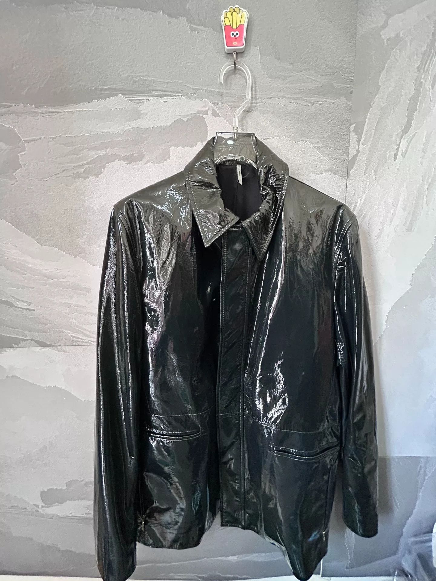 Dior dior homme green patent leather jacket Size US M / EU 48-50 / 2 - 1 Thumbnail