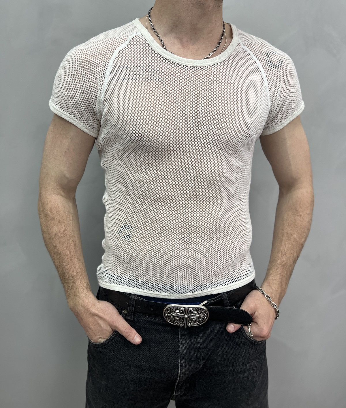 Vintage Vintage MESH TOP T SHIRT JAPANESE STYLE RARE Size US S / EU 44-46 / 1 - 2 Thumbnail