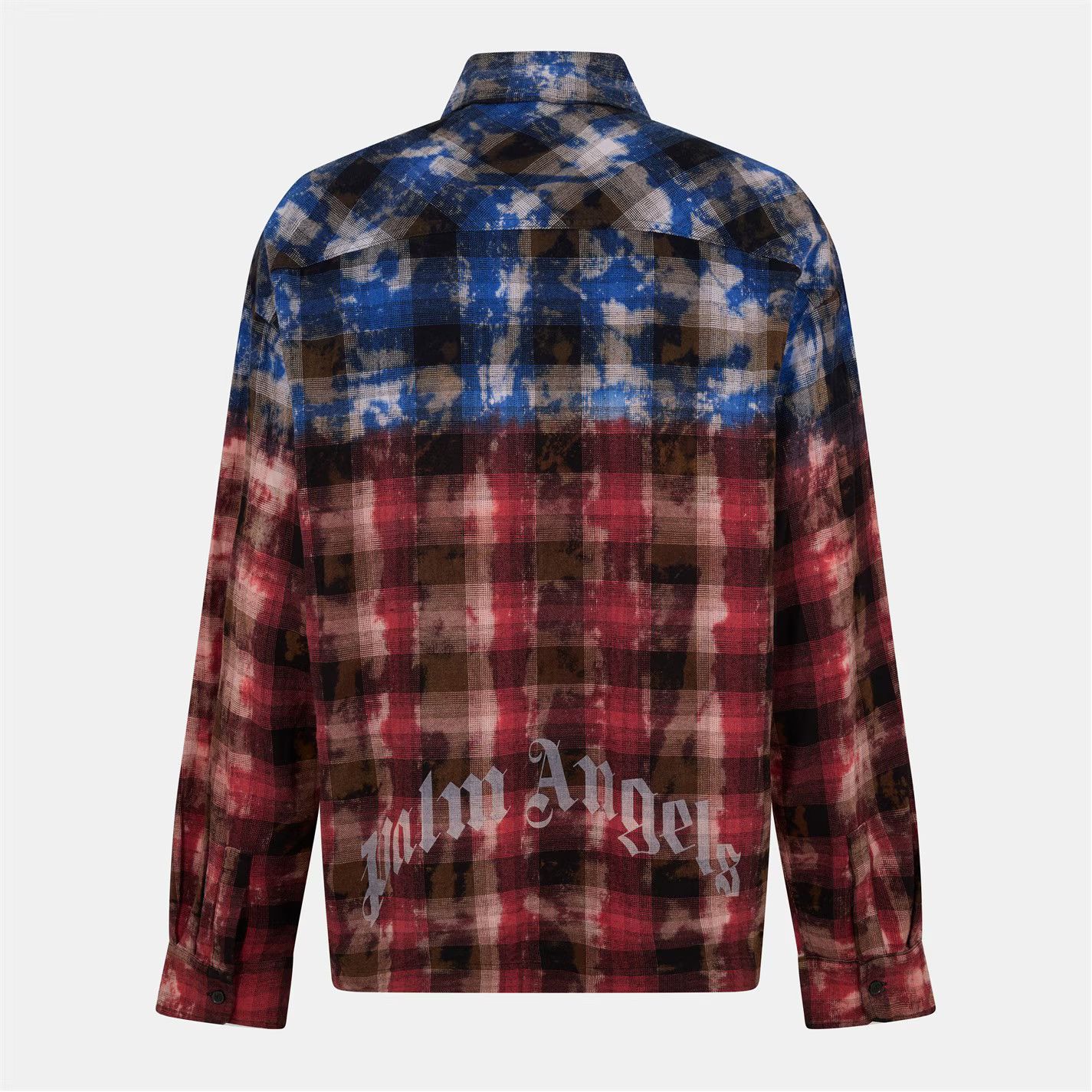 Palm Angels o1g2r1mq0426 Curve Long Sleeve Patterned Relaxed Fit Shirt Size US S / EU 44-46 / 1 - 2 Thumbnail