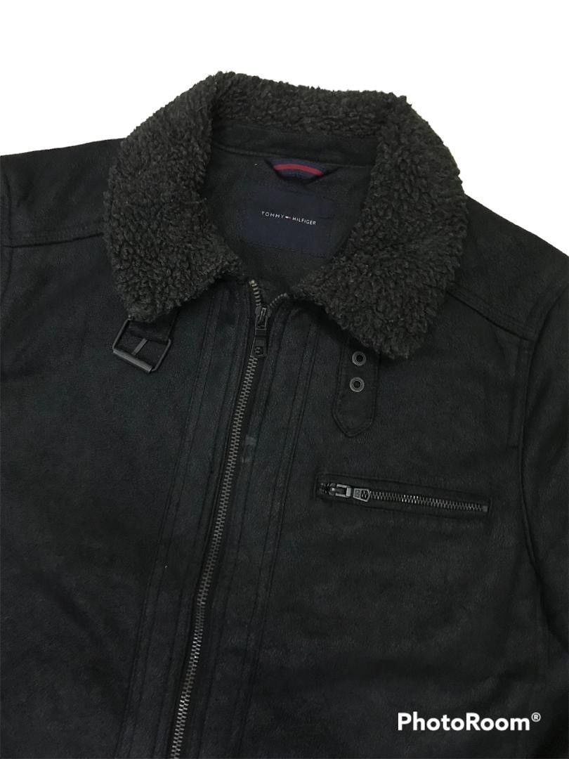 Tommy Hilfiger 💥Tommy Sheepskin Fur Winter Zipper Jacket Size US L / EU 52-54 / 3 - 2 Thumbnail